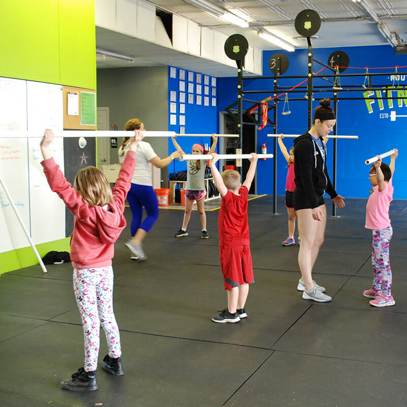Kids warming up