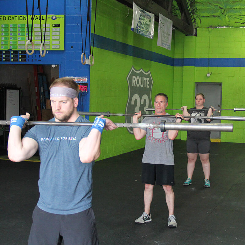 Warm ups with barbell